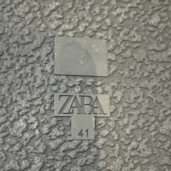 Zara Women's Blue Satin Buckle Sandals - Picture 3 of 6